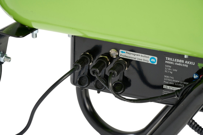 Trillebør batteridrevet 24 V 12 Ah - Garden®